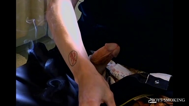 BoysSmoking: Ian Madrox Enjoys His Solo Time Stroking And Smoking