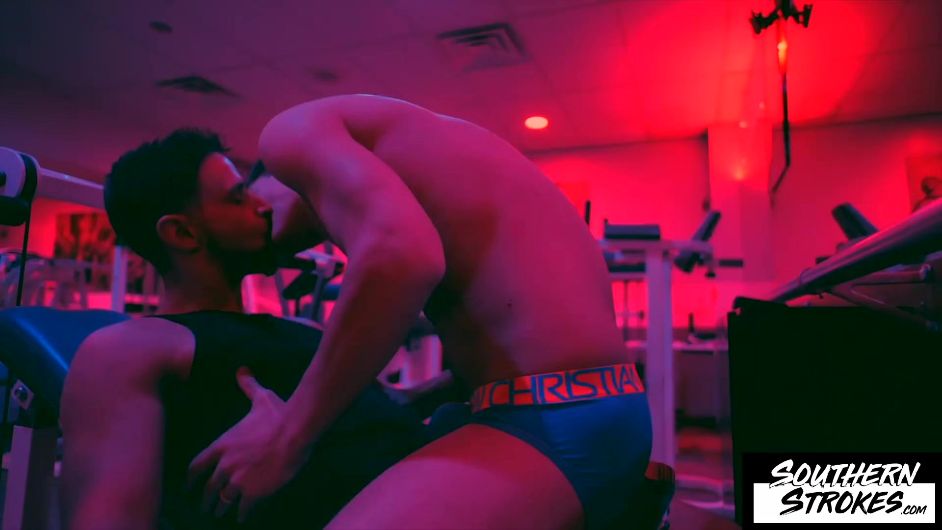 SOUTHERNSTROKES Muscular Inked Jackson Radiz Loves Riding Aiden Ward's Dick