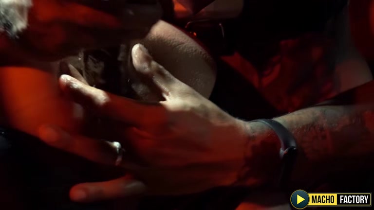 MachoFactory: Babylon Prince Dominates Kryz XXX In A Dark Fetish Cell Encounter