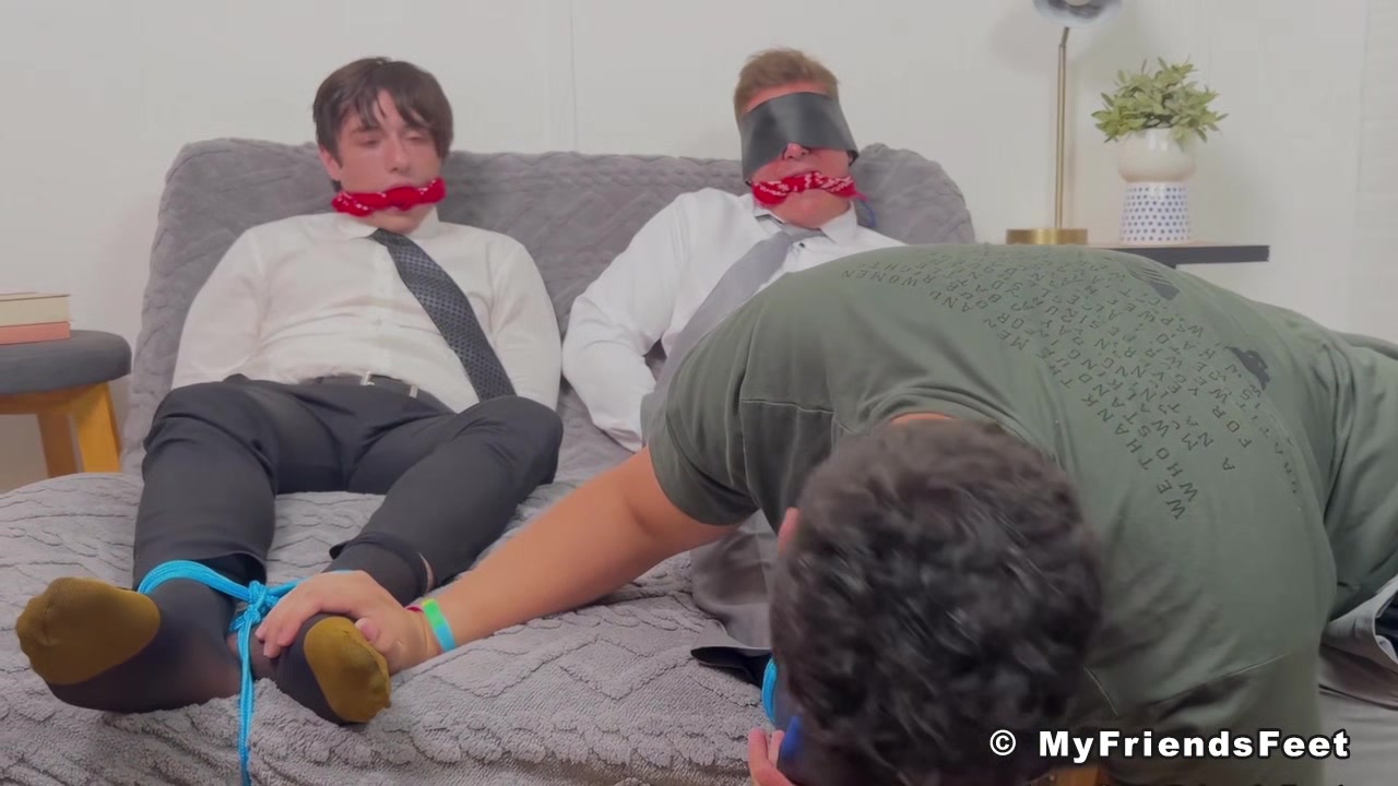 MyFriendsFeet: Drew Harper And Archie Paige Discover Sinful Bliss From Sheer Sock Worship