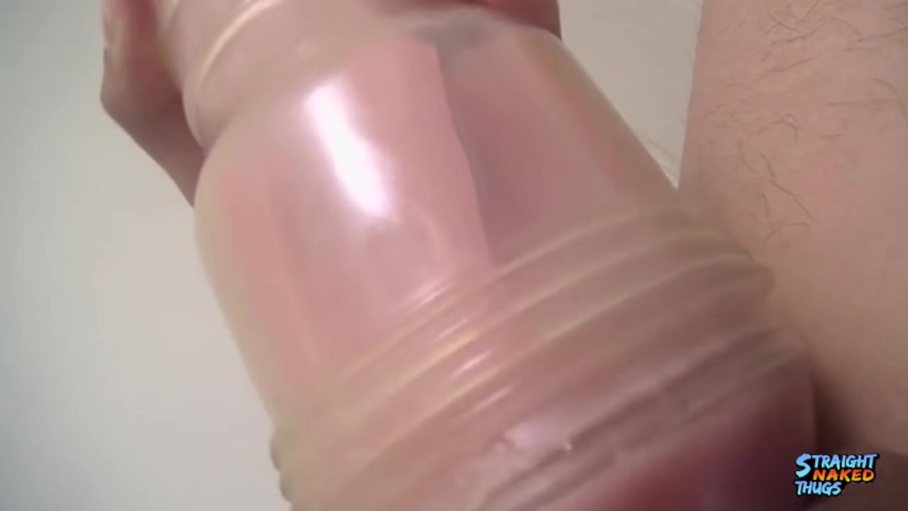 StraightNakedThugs: Rion Rivers Fucks His Toy And Jerks Off Before Cumming All Over Himself