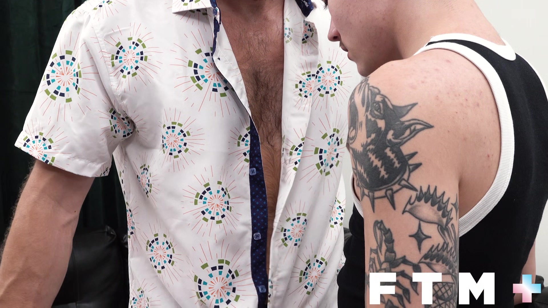 JockPussy - FTM Joey Michaels rides furry stud to reverse cowboy orgasm