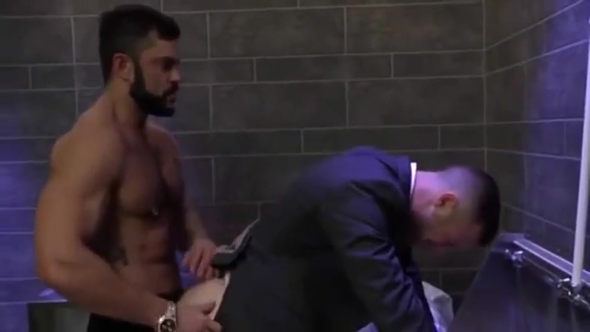 Businessmen On Restroom