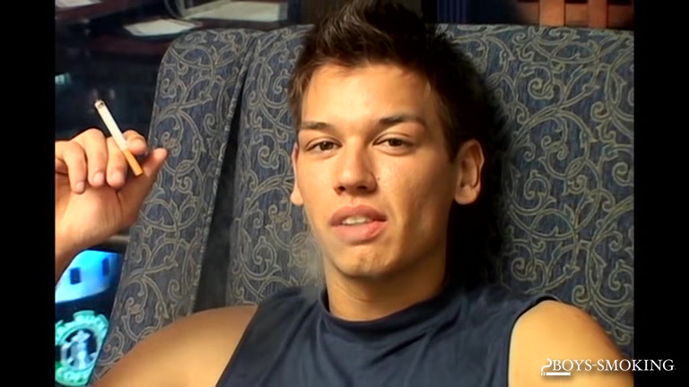 BoysSmoking: Latino Jordan Stroking His Boner While Chainsmoking In NYC