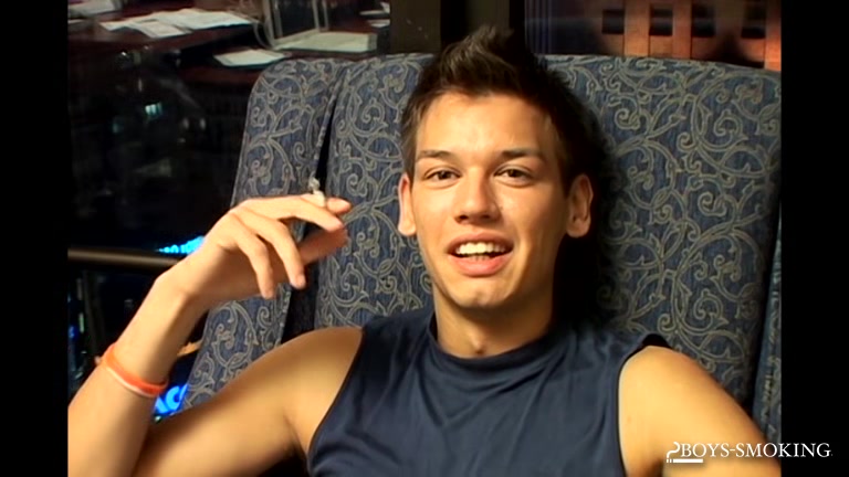 BoysSmoking: Latino Jordan Stroking His Boner While Chainsmoking In NYC