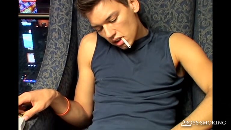 BoysSmoking: Latino Jordan Stroking His Boner While Chainsmoking In NYC