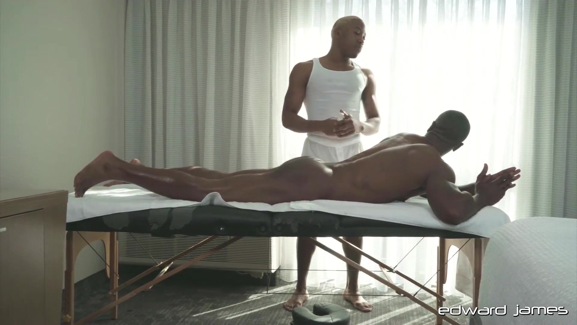 EdwardJames: Bobby Easts Big Black Cock Takes Debonair From Massage To Madness