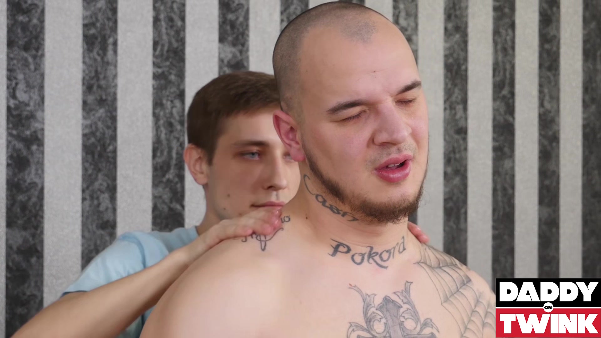 DADDYONTWINK Evan Novak Spitroasted In Hot Gay Threesome