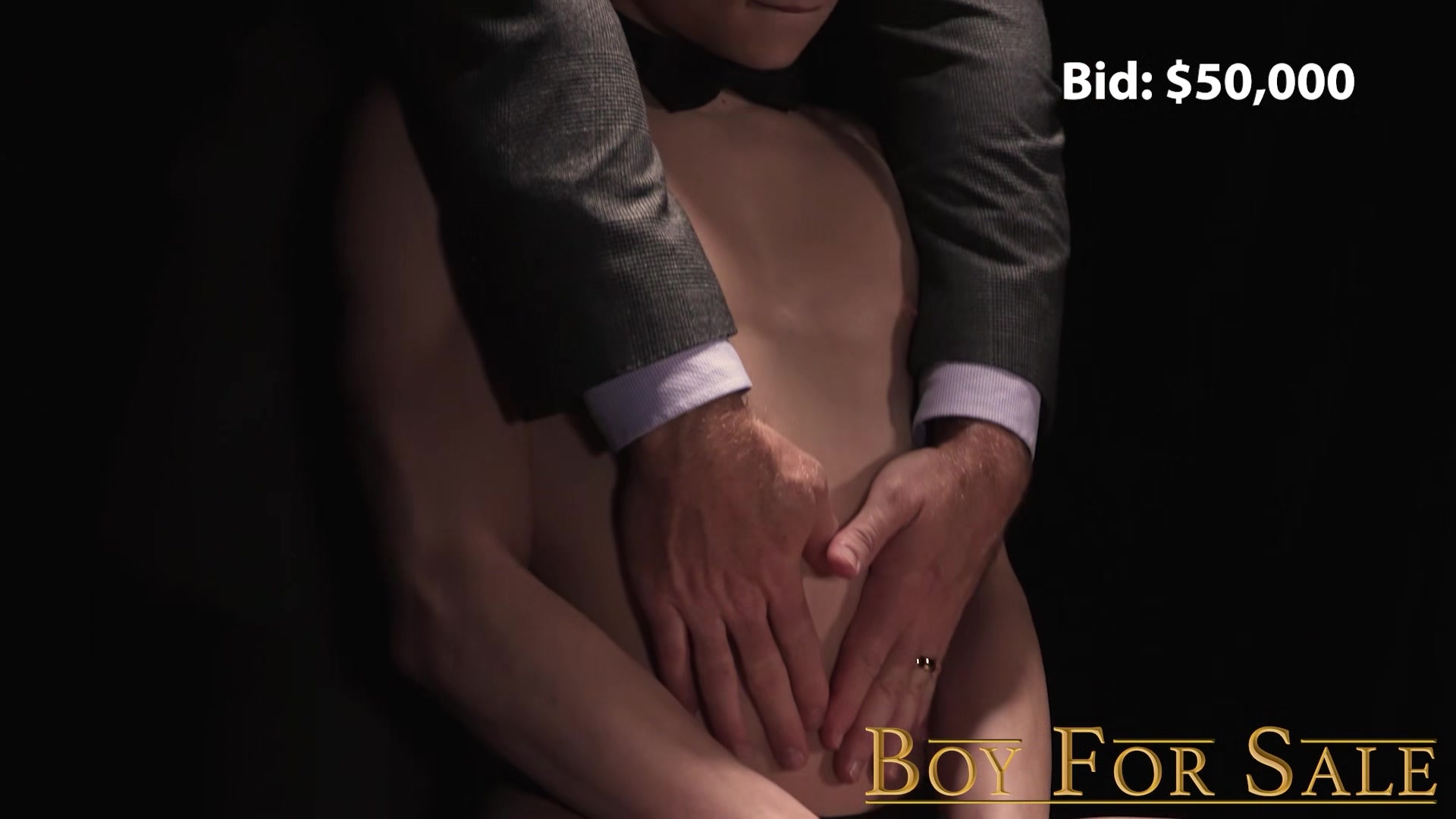 BoyForSale - Twink trembles as his sexy new Master explores