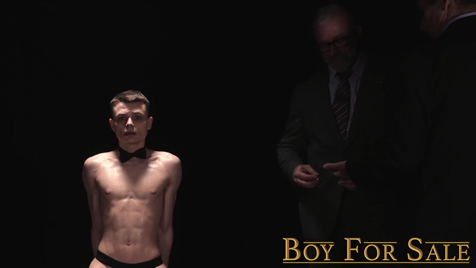 BoyForSale - Twink trembles as his sexy new Master explores