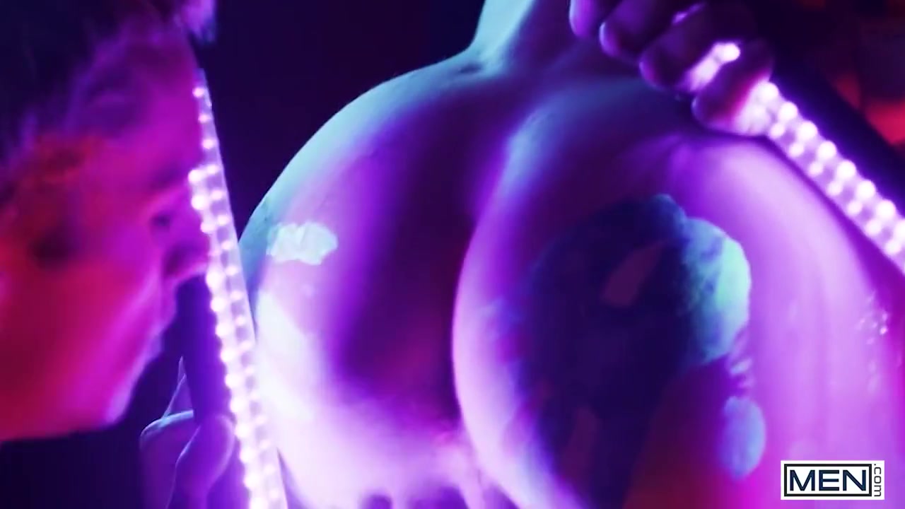 Guys - Theo Brady & Olivier Robert Dance Under The Neon Light Letting Their Mischievous Pricks Touch Each Other