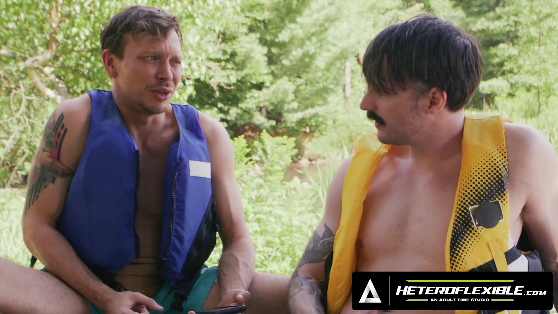 HETEROFLEXIBLE - Horny Ethan Chase Borrows Buddy Seb Leblan s Phone For Porn After Jet Ski Accident