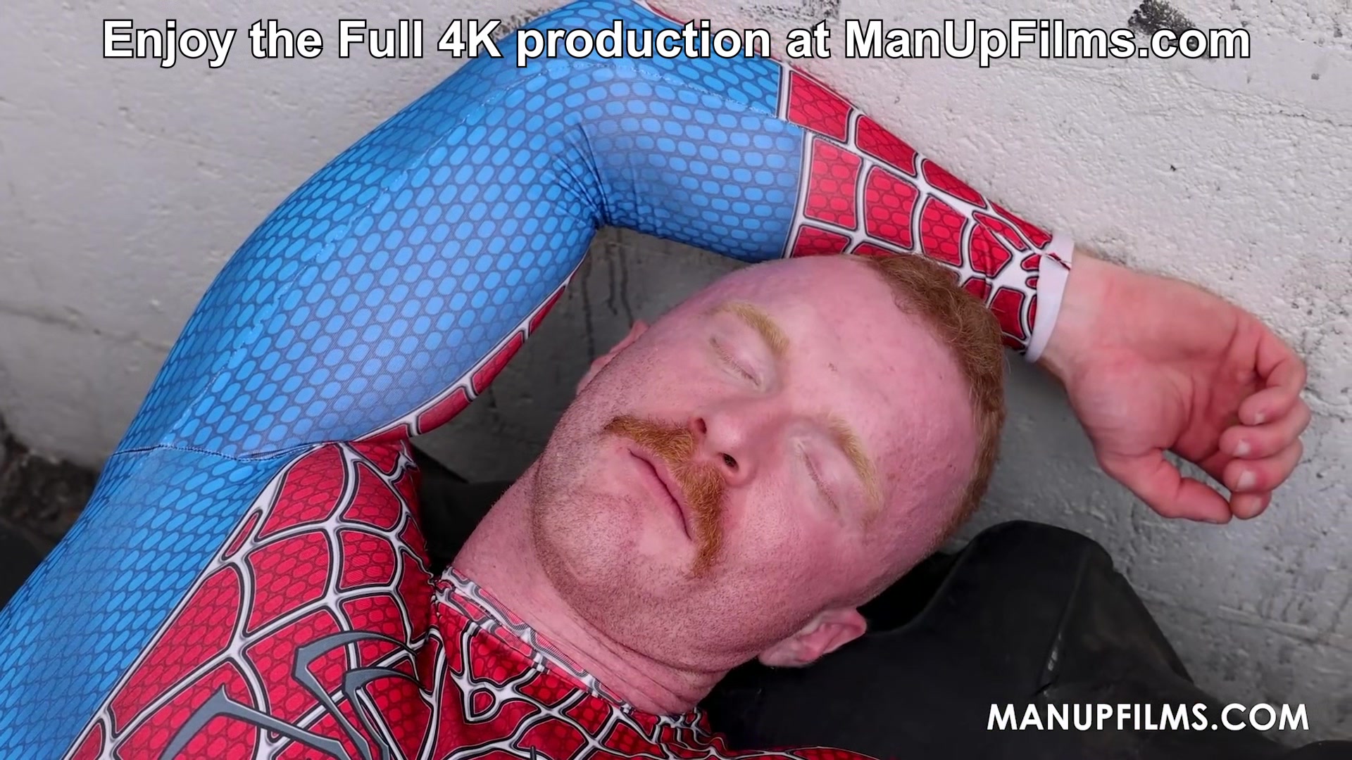 Worship me! Caught Spiderman in my Web at ManUpFilms