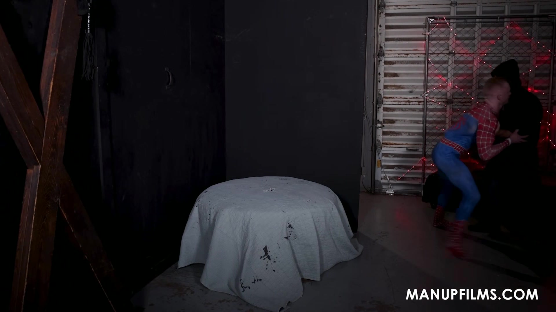 Worship me! Caught Spiderman in my Web at ManUpFilms