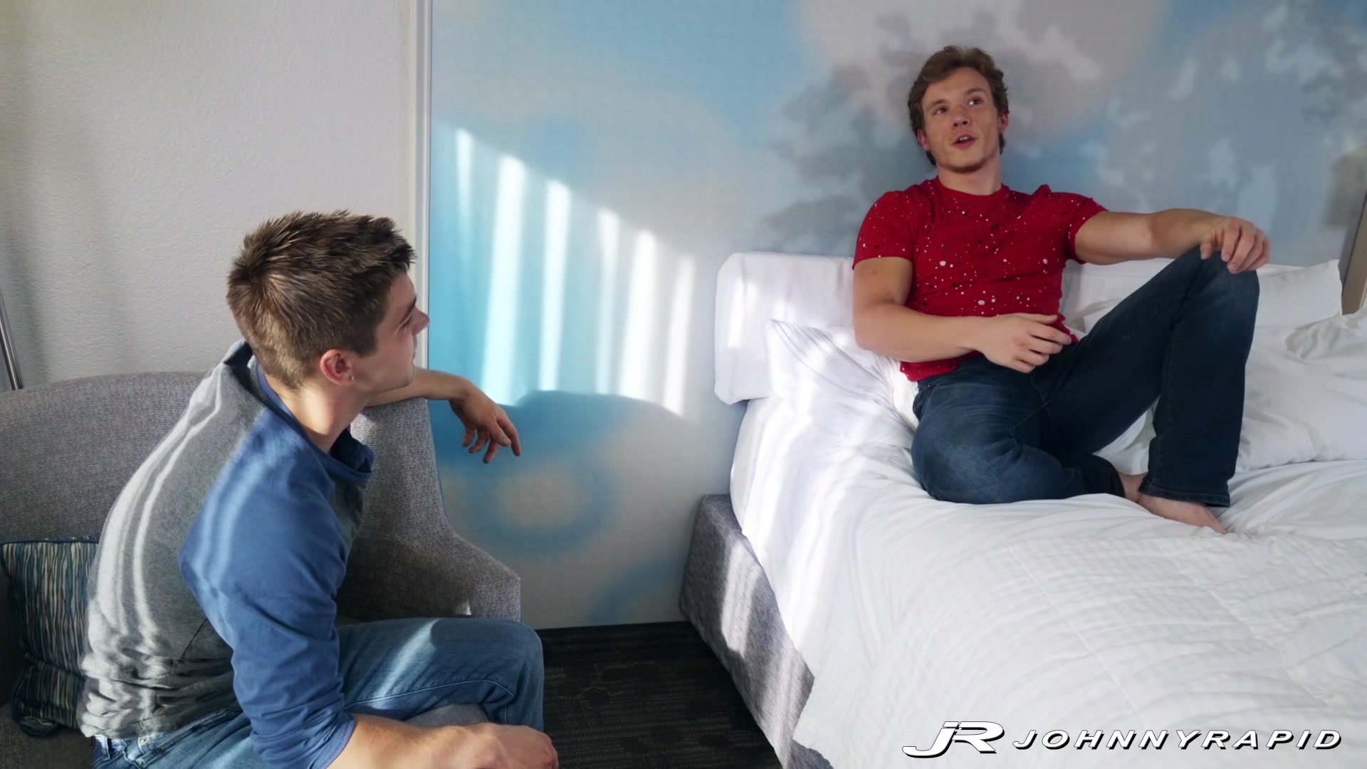 JohnnyRapid: Johnny Rapids Teaches Luke Romans Ass To Take A Big Cock