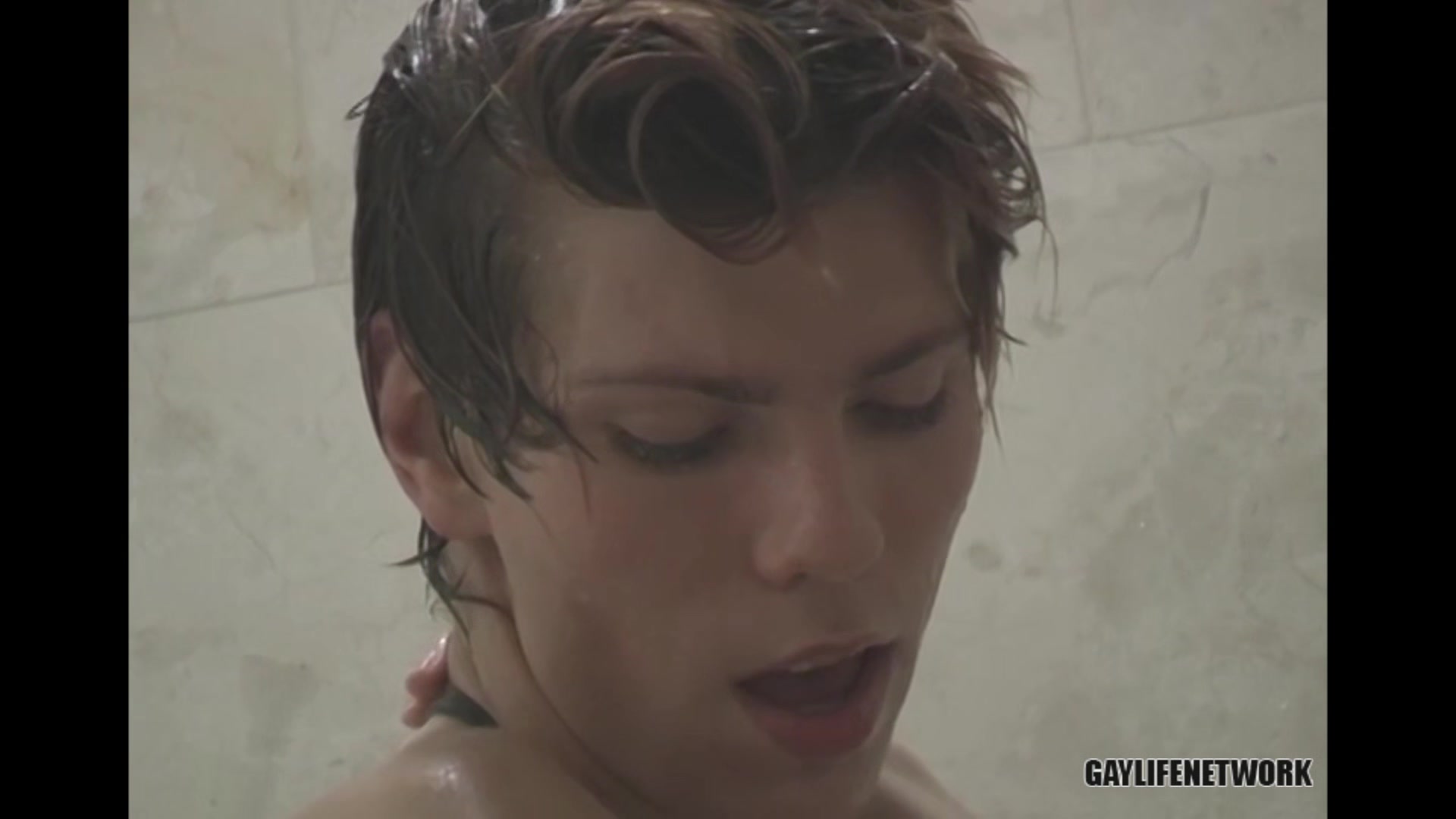 BeddableBoys: Kayl ORiley Plays With His Cock In the Shower And Hits The Couch Hard