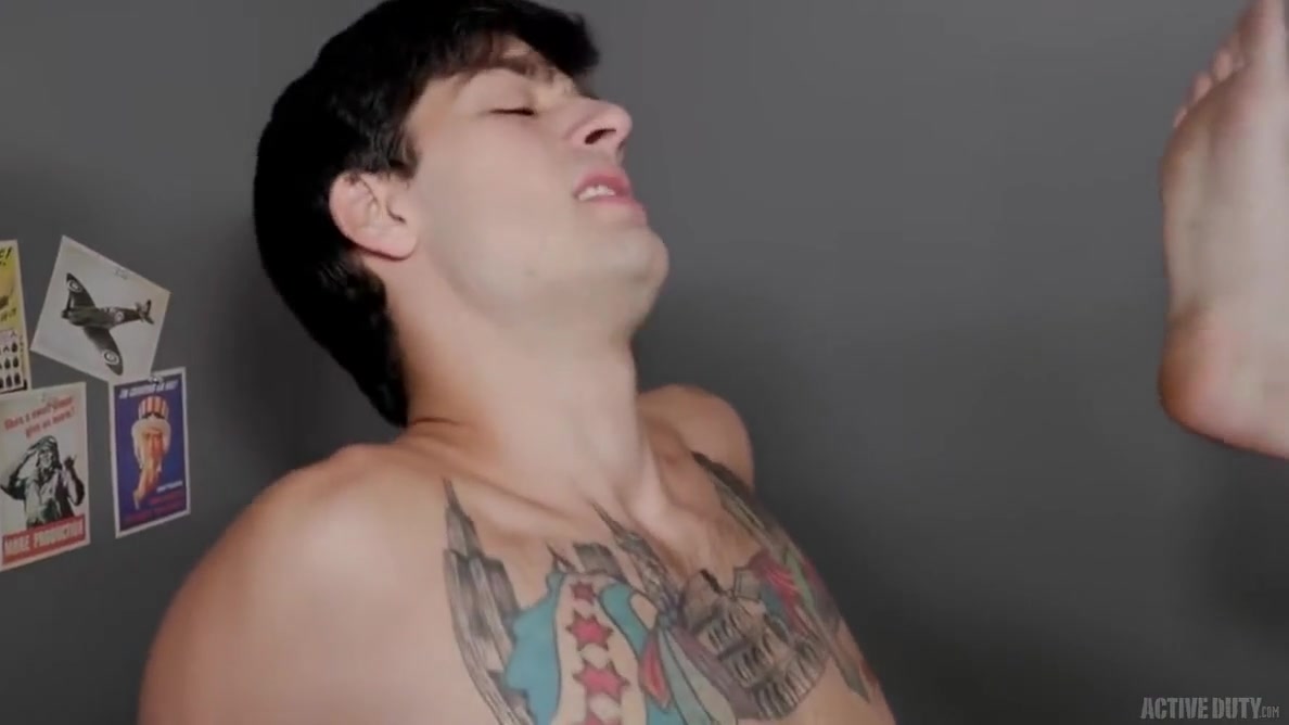 Leeroy Jones Huge Cock Stretches Soldiers Tiny Asshole