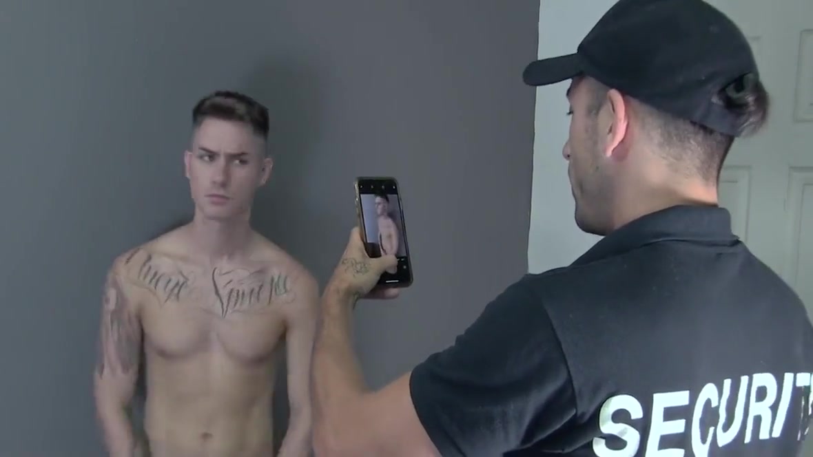 Security Officer Jace Brings Employee Zac Bishop To The Backroom