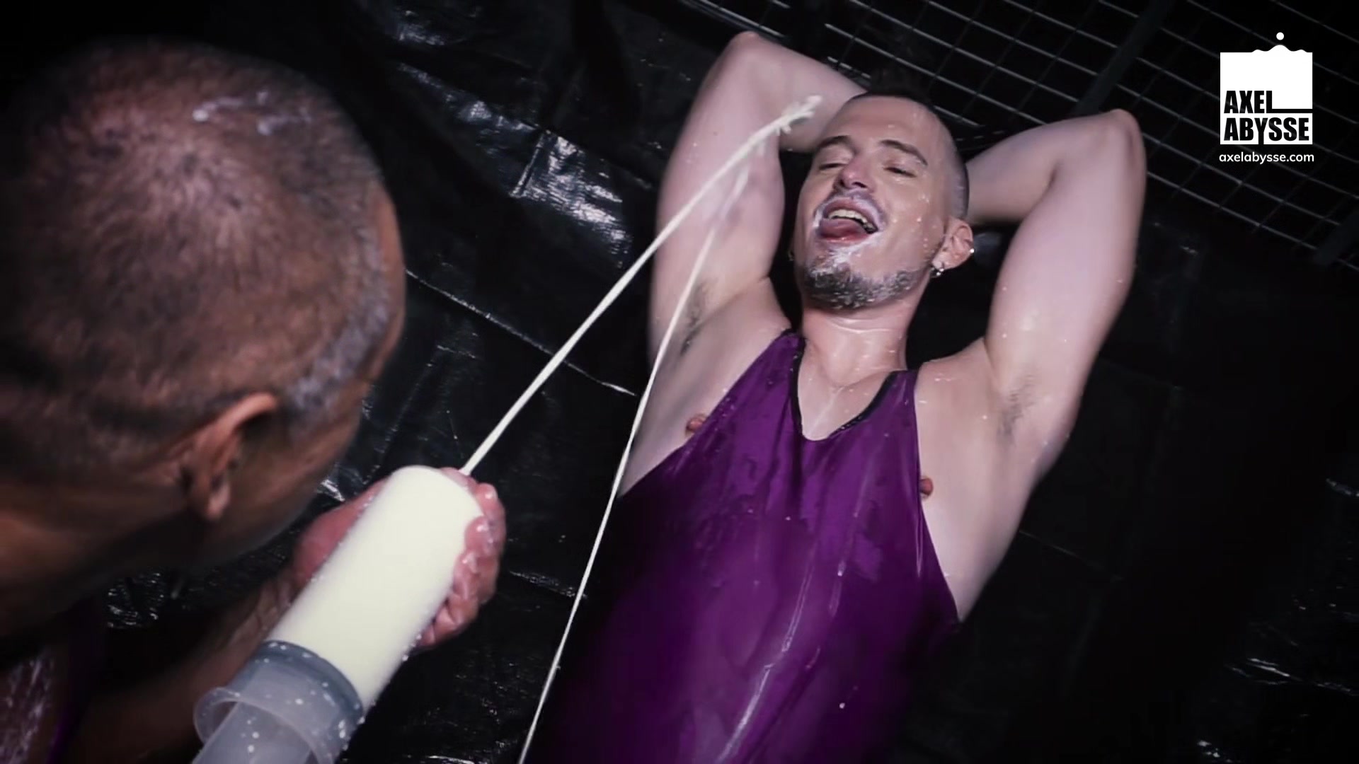 Inked Axel Abysse Stuffed His Hungry Hole With Milk