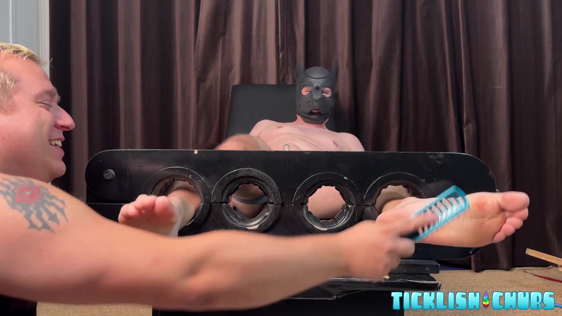 TicklishChubs: Daddy Matt Loves Hearing Pup Banjos Unending Giggles