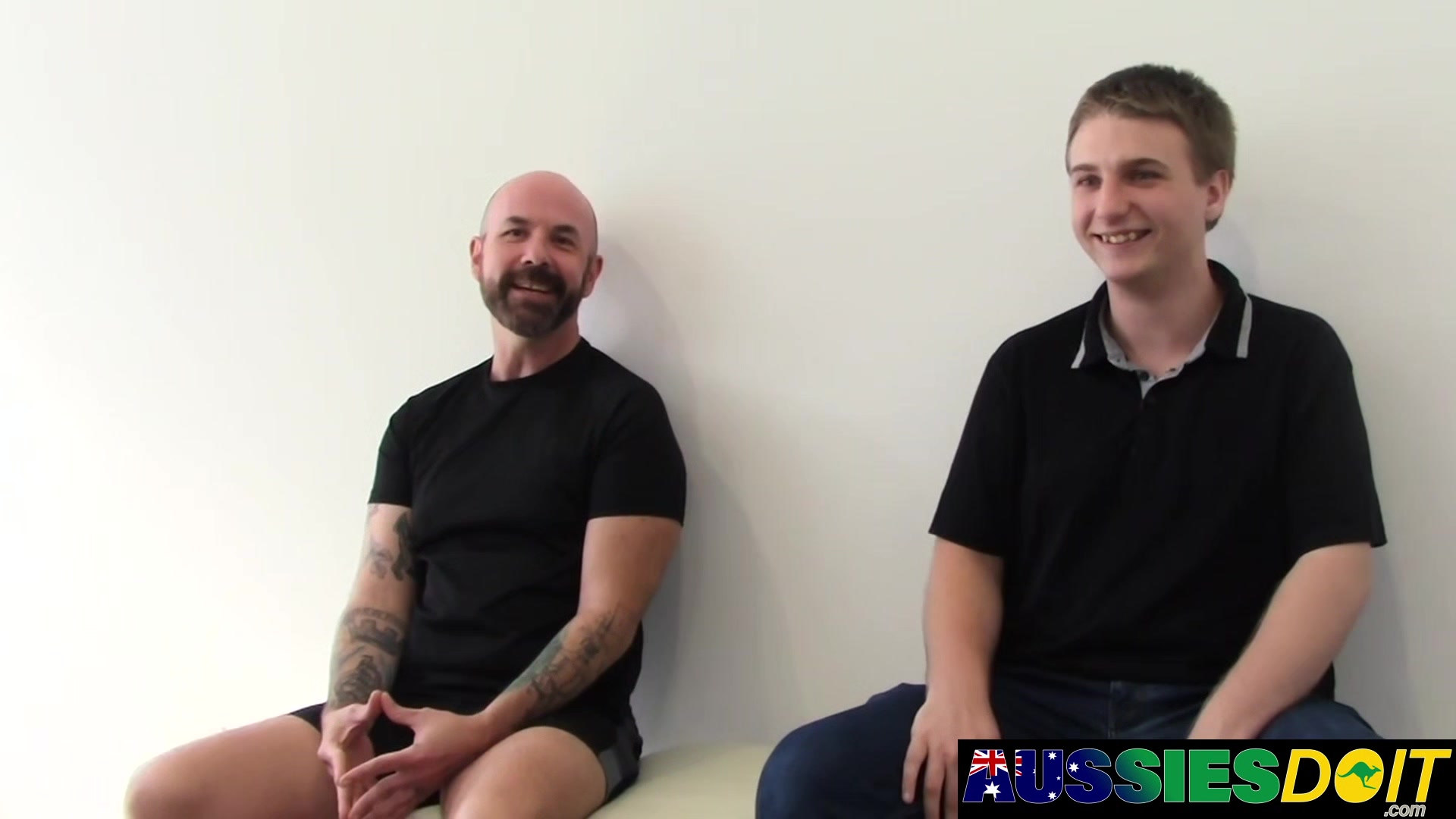 Tattooed Aussie Jaxon Anally Fucks Wyatt Wet Ass