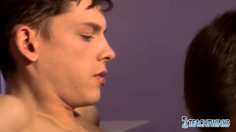 TeachTwinks: Domynick And Aaron Aurora Pinned Billy Rubens For Rough Shared Cock Use