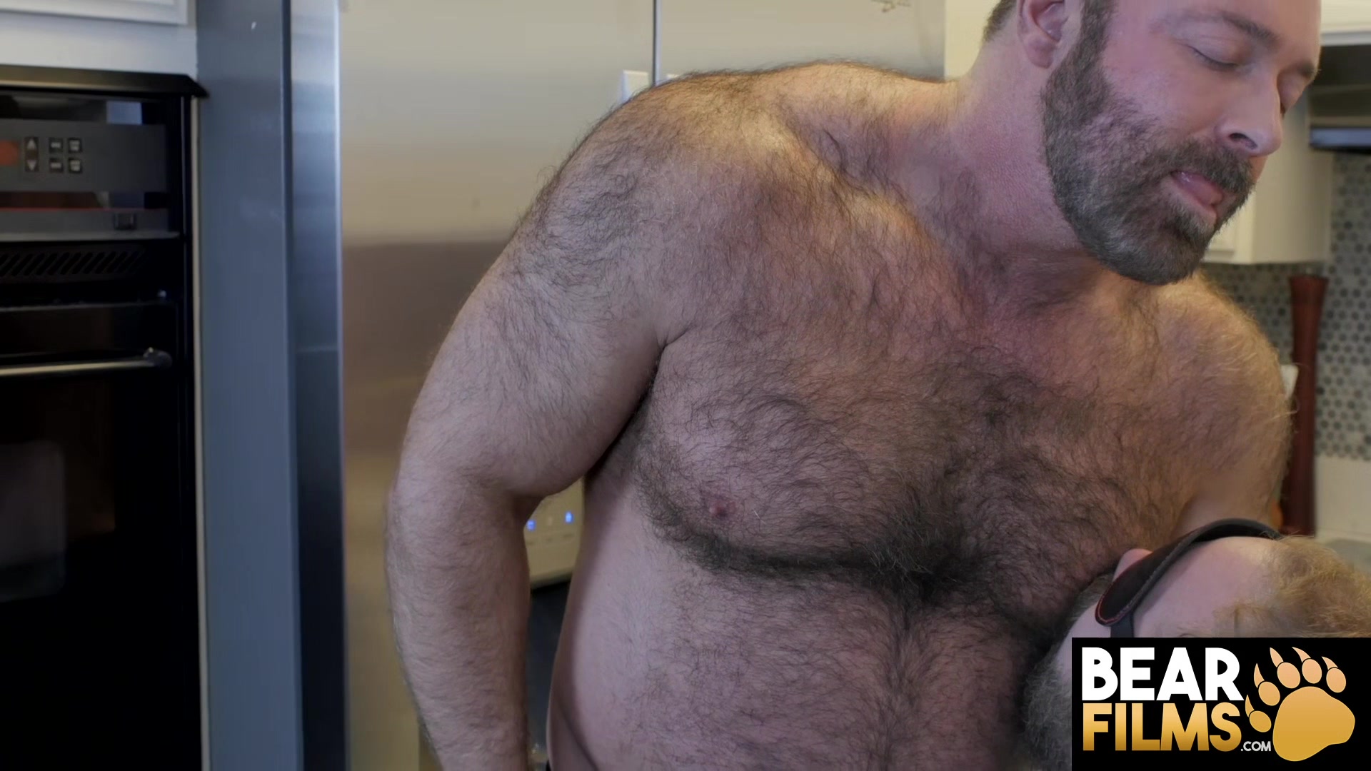 BEARFILMS Hungry Kosher Pig Takes Brad Kalvo Huge Cock