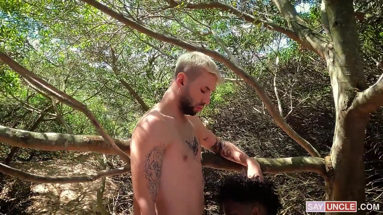 After Fucking His Gay Friend, Straight Dude Plows a Black Stud at the Beach - LatinLeche