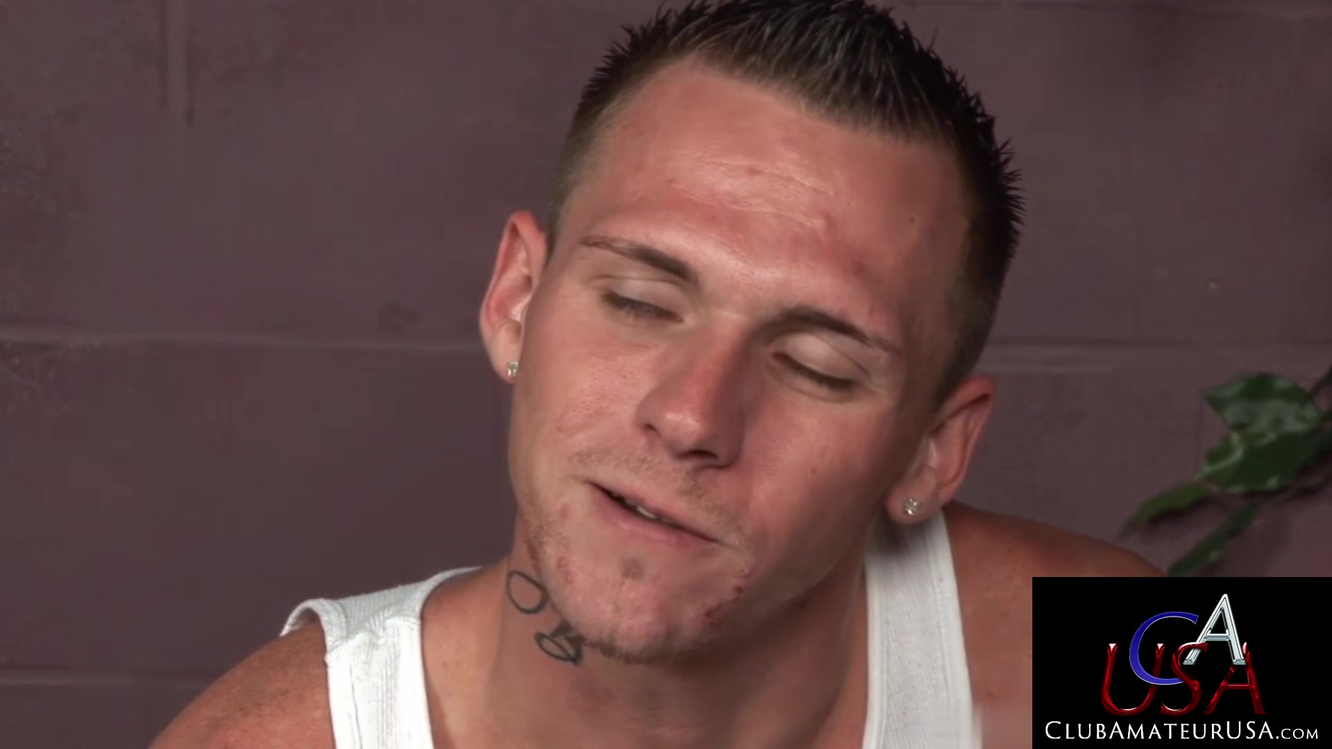 Jessie Alan Moans While Chad Brock Strokes His Hard Cock