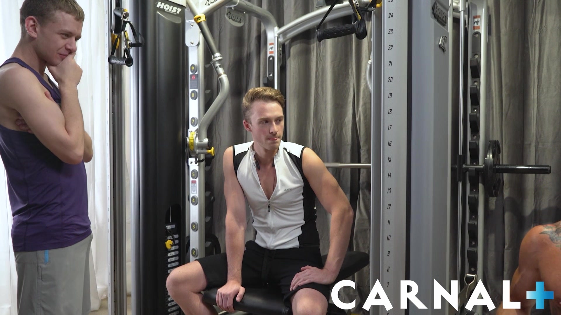 Two sexy twink fucked raw in gym by DILF Dolf Dietrich