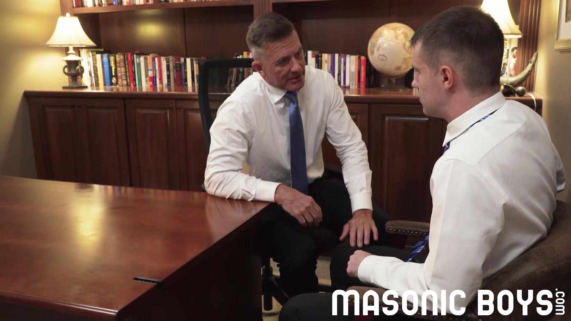 MasonicBoys - Master Matthew Figata plows Maxx Monroe on his office desk