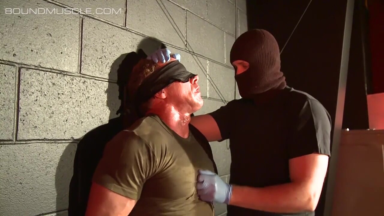 BoundMuscleJocks: Derek Pains Torment Begins With Master Dire Callahans Interrogation