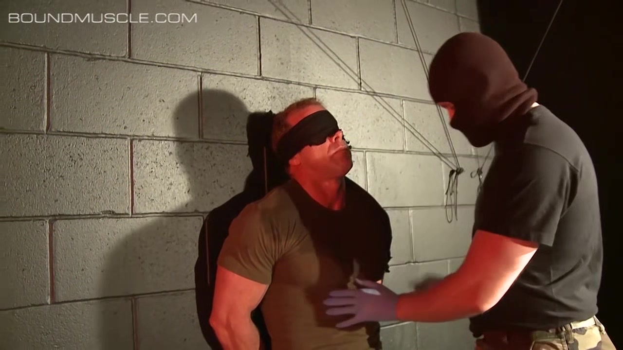 BoundMuscleJocks: Derek Pains Torment Begins With Master Dire Callahans Interrogation