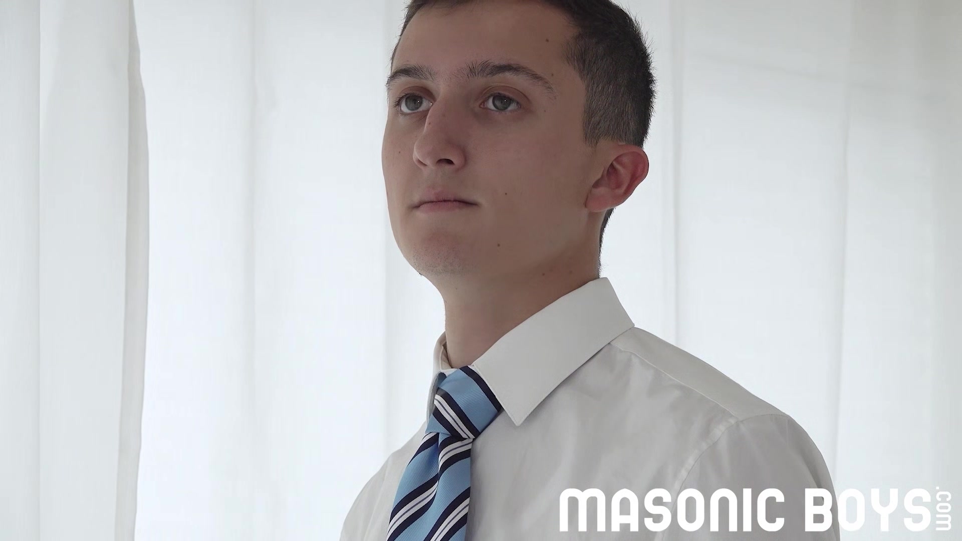 MasonicBoys - DILF Master strips and fucks Mormon Twink Jack Andram