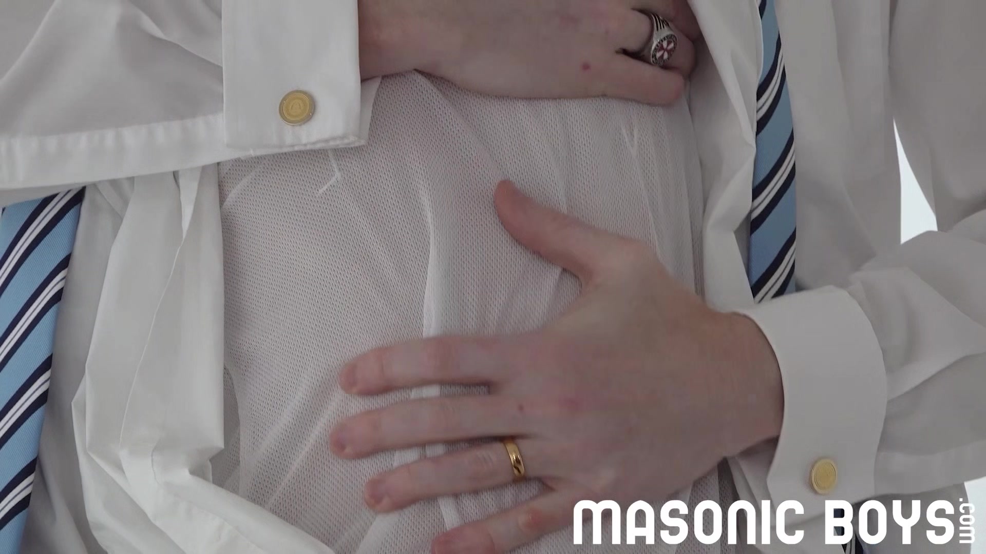 MasonicBoys - DILF Master strips and fucks Mormon Twink Jack Andram
