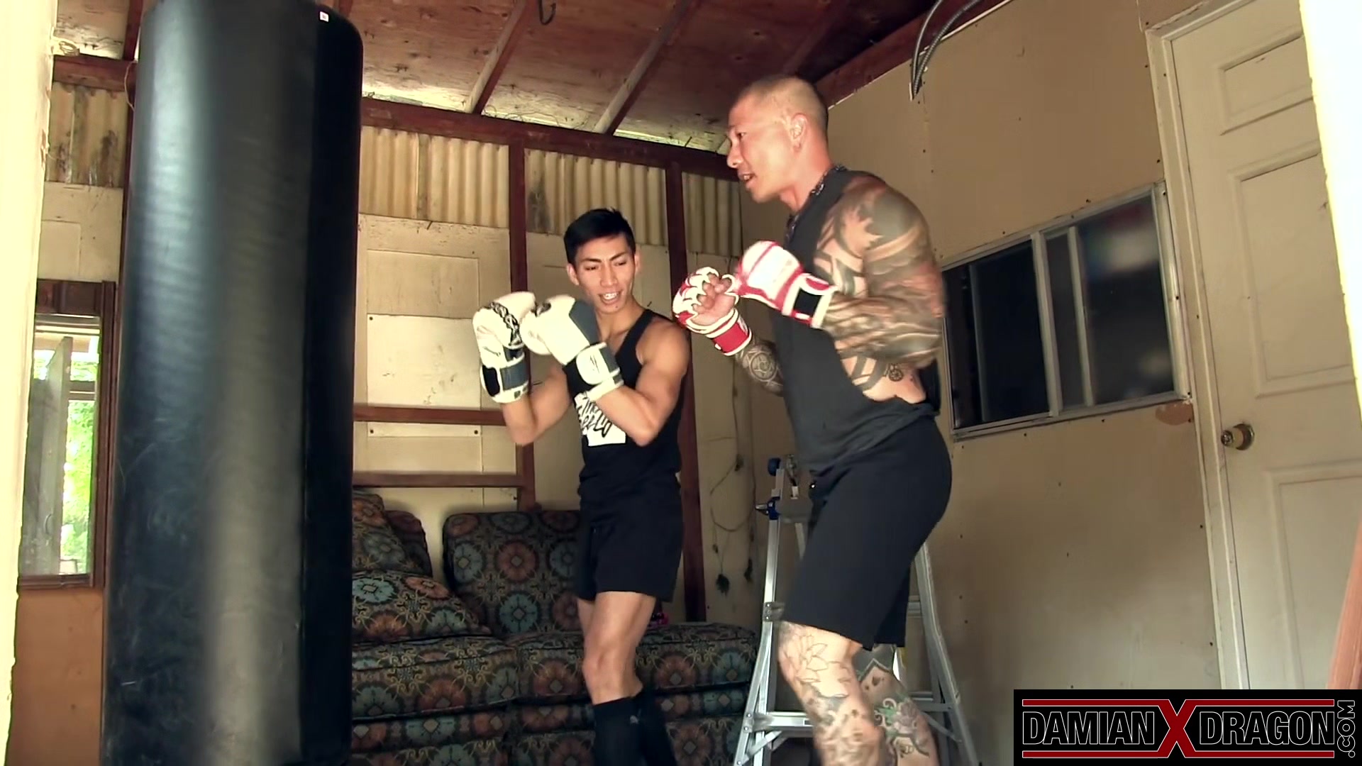 Inked Asian Damian Dragon Dominates David Ace