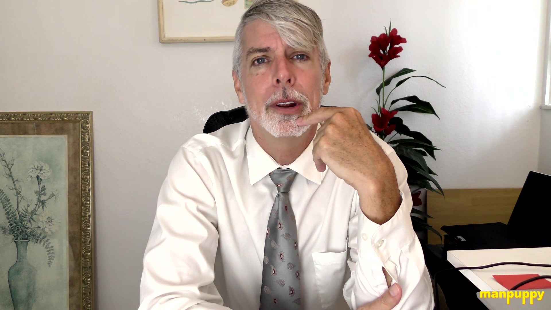 ManPuppy: Psychiatrist Richard Lennox Teaches Virgin To Cum In Office Session