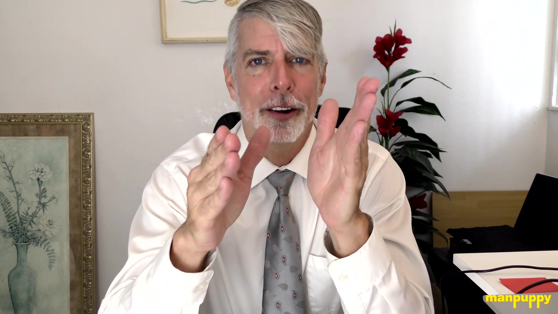 ManPuppy: Psychiatrist Richard Lennox Teaches Virgin To Cum In Office Session
