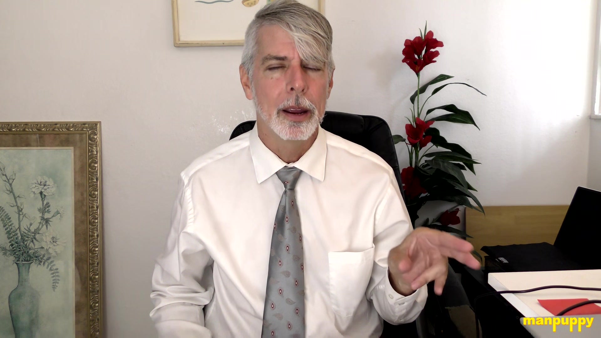 ManPuppy: Psychiatrist Richard Lennox Teaches Virgin To Cum In Office Session