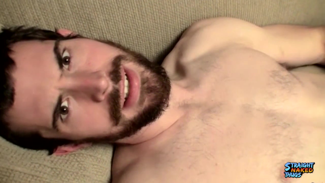 StraightNakedThugs: Handsome Bearded Hunter Strokes And Blasts Warm Cum