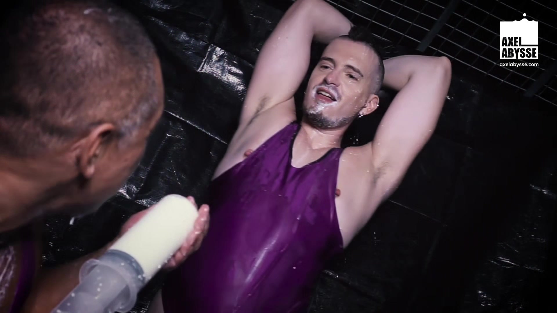 Muscular Axel Abysse Asshole Gets Fed With Lots Of Milk