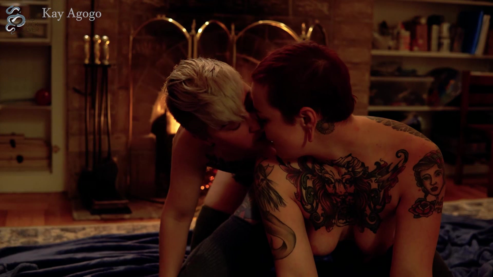 Cozy Fireside Sapphic Hookup - Pussy Licking, Fingering & Sensual Cuddling with Kay Agogo