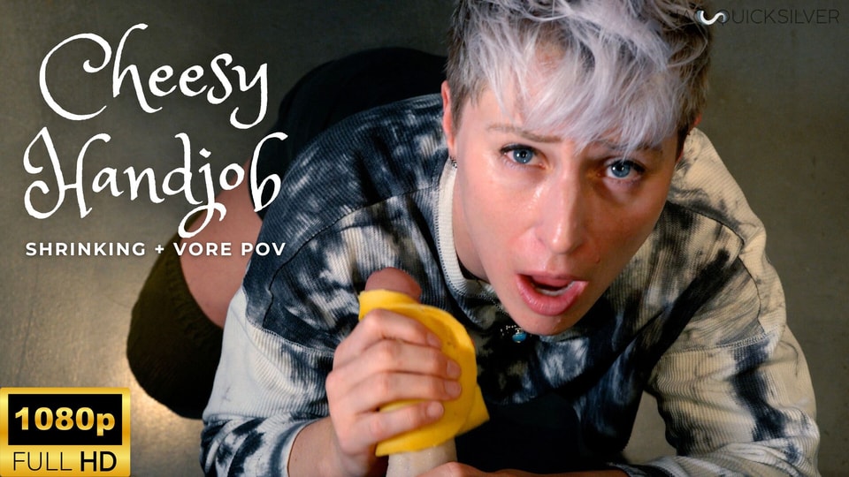 Friendly Giantess Gives You a Cheese Handjob Before Shrinking and Eating You - Giantess Vore POV