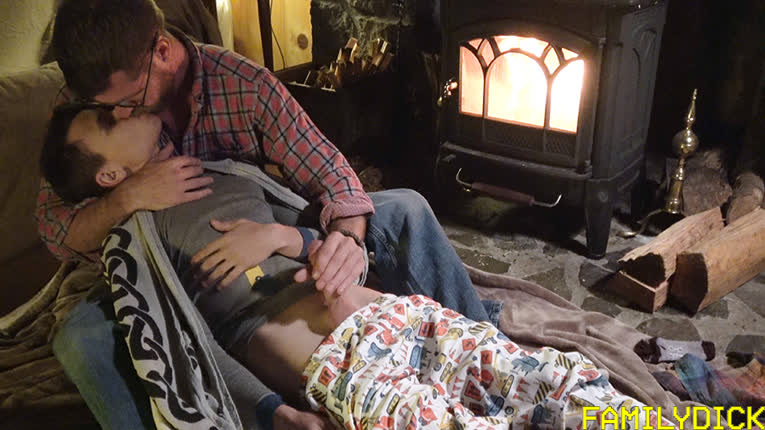 Stepdad Stepson Family Cabin Retreat - FamilyDick