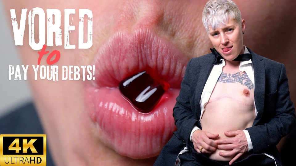 Vored for Your Debts - Evil debt collector Jaq shrinks and devours you as payback - POV vore