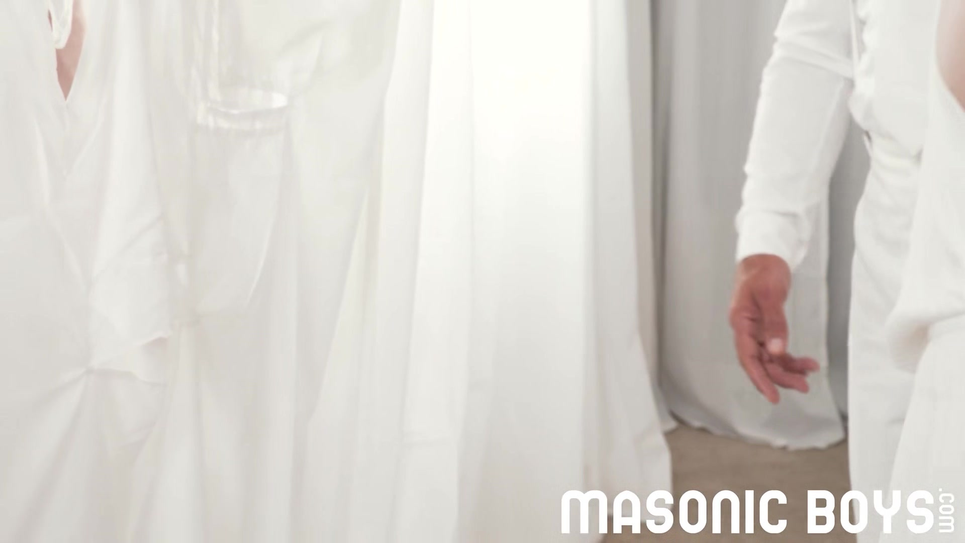 MasonicBoys - DILF master Felix Kamp spanks apprentice Clayton Foster ass