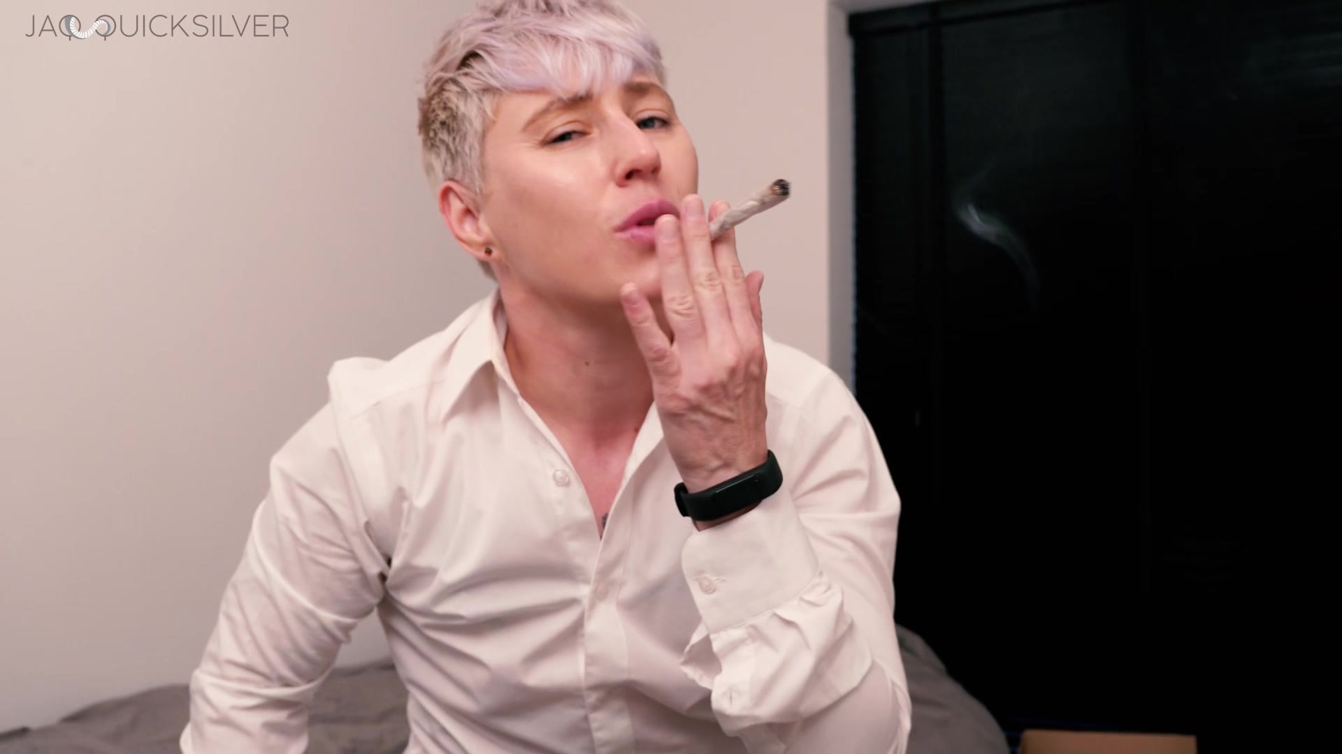 POV Smoking Fetish Blowjob - FtM Dom Jaq Quicksilver Trains Submissive Housewife as Human Ashtray