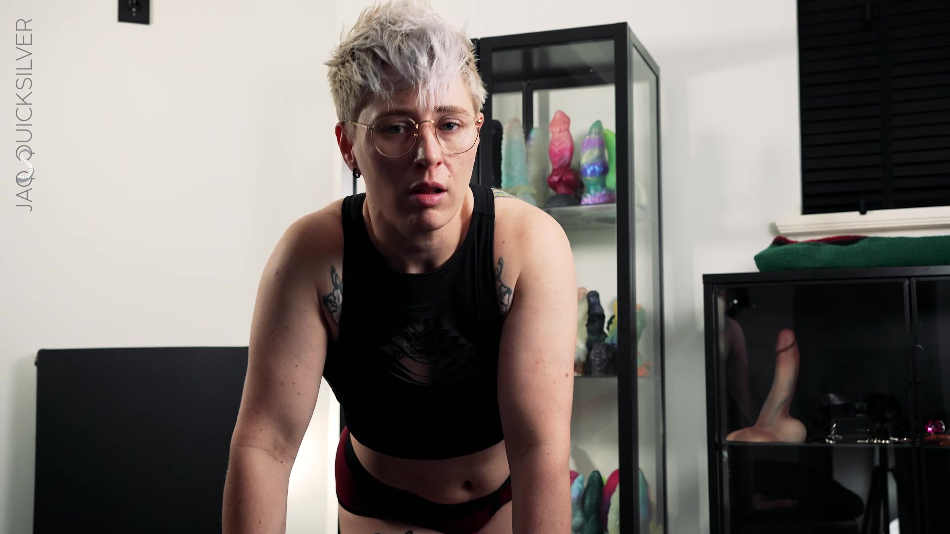 Strap-on POV Training for Pegging - NB Jaq Quicksilver Pegs You for Your First Time - FtM, anal