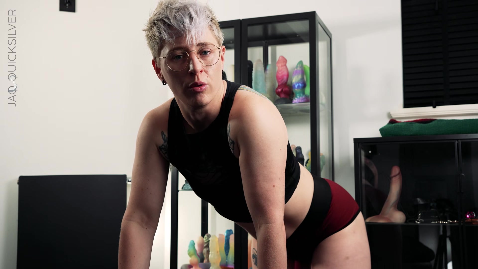 Strap-on POV Training for Pegging - NB Jaq Quicksilver Pegs You for Your First Time - FtM, anal