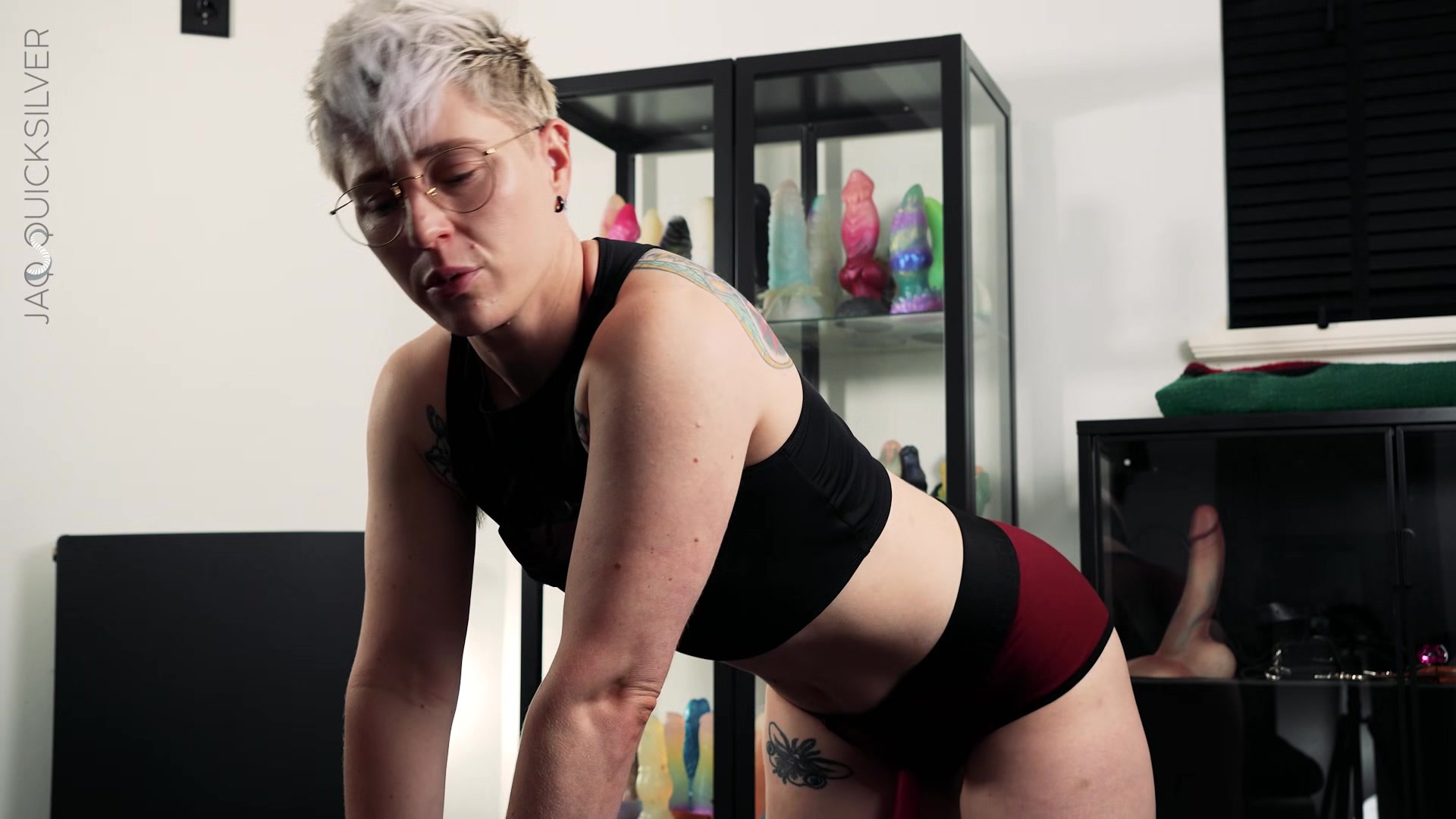 Strap-on POV Training for Pegging - NB Jaq Quicksilver Pegs You for Your First Time - FtM, anal